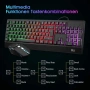 Rii игрова клавиатура и мишка комплект RGB подсветка QWERTZ водоустойчив USB, снимка 4