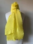 Жълт шал от 100 % коприна, снимка 2