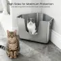 Метална котешка тоалетна от неръждаема стомана 56 × 42 × 30 см, снимка 5