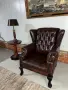 Chesterfield/Честърфийлд Луксозен фотьойл от естествена кожа, снимка 5