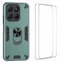 WANLONFENG YS Series Удароустойчив Калъф със Стойка и 2 Броя Стъклени Протектори за Motorola Moto G3, снимка 3