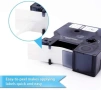 Нов комплект DYMO Rhino 18445 винил етикет лента 19 мм x 5.5 м бяла 4 броя, снимка 5