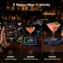 Нов KAVAZ LED коктейл мейкър с app контрол, рецепти за коктейли и моктейли, снимка 3