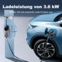 Заряден кабел тип 2, 3.6 kW / 5 m Заряден кабел за електрически автомобили, 6A-16A Преносимо зарядно, снимка 6