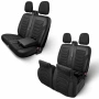 Луксозна тапицерия PANDA за Ford Transit Custom MK2 2023-2024 – еко кожа и текстил черно/сиво, снимка 2