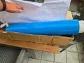 5м/59см/0.76мм -ролка от изотропен гумен магнит с гланцово синьо PVC покритие., снимка 2