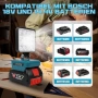 Нова Безжична LED лампа за Bosch 18V с USB-C 6000LM IP67 работен прожектор, снимка 5