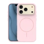 Кейс Silicone Thin Mag за iPhone 17 Pro (6.3), светлорозов и Протектор, снимка 1
