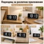 Настолен електронен LED часовник с големи цифри температура UBS за стена деца дигитален големи цифри, снимка 7
