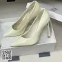 Christian Dior Patent Leather Pumps – Ivory, снимка 1