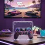 Безжичен джойстик за PS4 с тъчпад, вибрация и LED осветление – FC25 / GTA дизайн, снимка 8