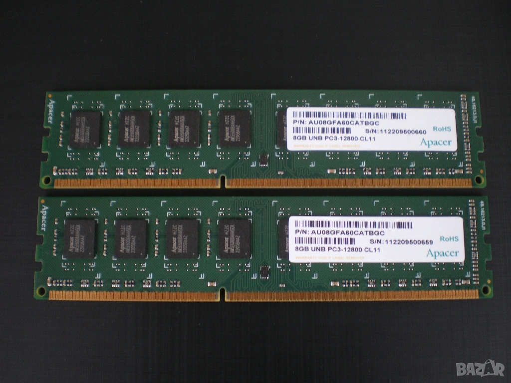 Рам памет Apacer 16GB (2x8GB) DDR3 1600MHz,PC3-12800,AU08GFA60CATBGC, снимка 1