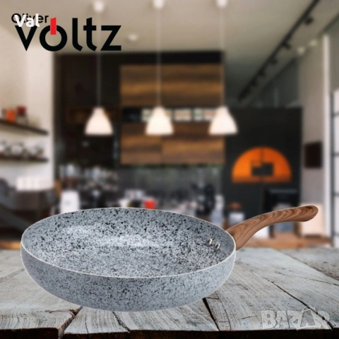 Тиган Voltz Siena, Мраморно каменно керамично покритие, снимка 2 - Съдове за готвене - 54988517
