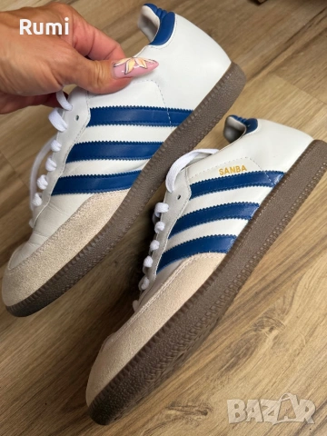 Кожени оригинални маратонки Adidas Samba Italia ! 42 н, снимка 6 - Маратонки - 54754829