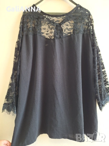 СТРАХОТНА ТУНИКА С ДАНТЕЛА 2XL-3XL