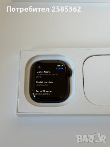Apple Watch 11 46mm Jet Black |100% Батерия| Гаранционен, снимка 2 - Смарт гривни - 54557067