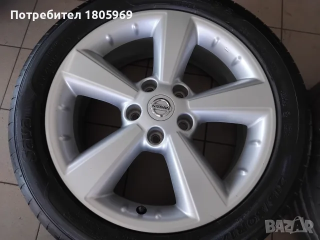 4бр. ал. джанти Nissan (оригинални) 5x114,3 , 6,5x17 , ET40, снимка 4 - Гуми и джанти - 55290829
