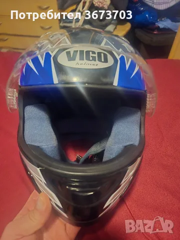 Каска за мотор VIGO, снимка 5 - Спортна екипировка - 55493418