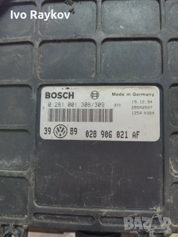 Компютър, ECU , VW Golf Mk3 1.9TDI , 028906021AF , 0281001308 , снимка 2 - Части - 55250626