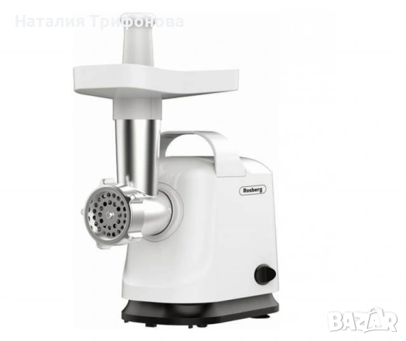 Месомелачка, 800W, приставка за домати, ниско ниво на шум, бял, снимка 7 - Месомелачки - 54169177