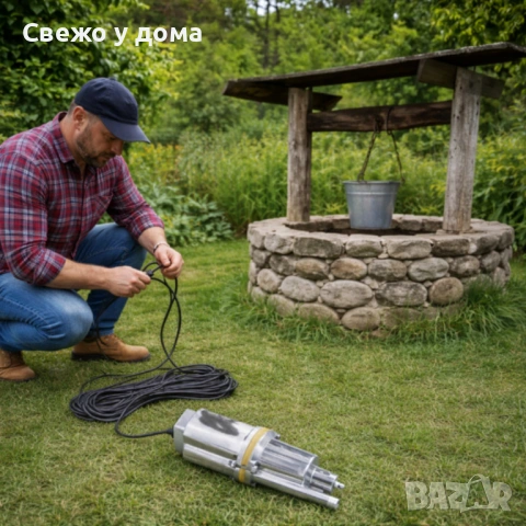 Дебит - Помпа за чиста вода с горно засмукване за дълбоки кладенци 1500W 1100L, снимка 8 - Напояване - 54564898