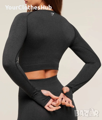 Gymshark Vital Crop Top S size Дамска спортна блуза, снимка 4 - Спортни екипи - 54341030