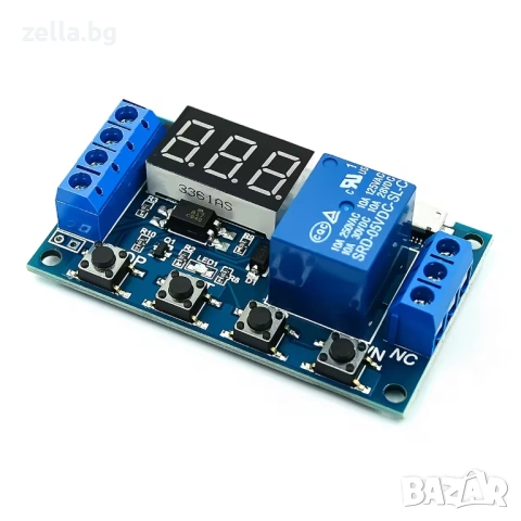 Програмируем релеен таймерен модул с дисплей 6-30V | 0.1s–999min | 4 режима P1-P4 Arduino DIY 10454, снимка 12 - Друга електроника - 54703362