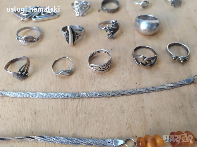 Лот сребърни накити/пръстени/сребро, снимка 3 - Пръстени - 55563899
