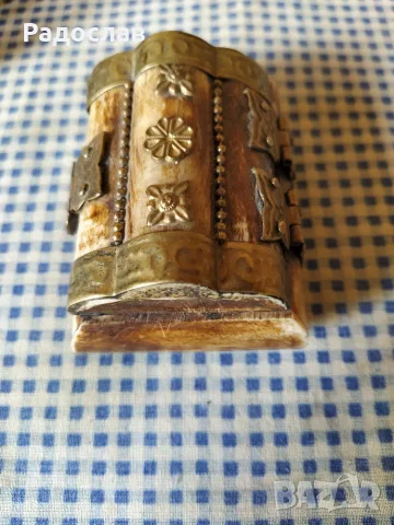 стара кутия от кост, снимка 2 - Други - 55423139