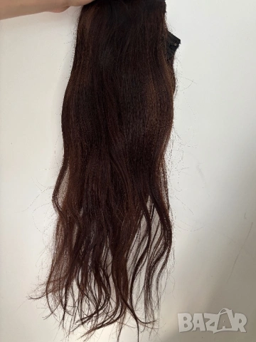 Естествена европейска коса 55см цвят 4, снимка 3 - Аксесоари за коса - 54182424