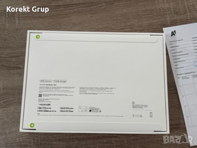 MacBook NEO 13 А18 PRO 8 512GB, снимка 5 - Лаптопи за работа - 54689421