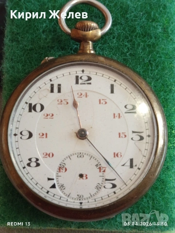 Джобен часовник керамичен циферблат рядък за КОЛЕКЦИОНЕРИ 52033, снимка 4 - Антикварни и старинни предмети - 54078255