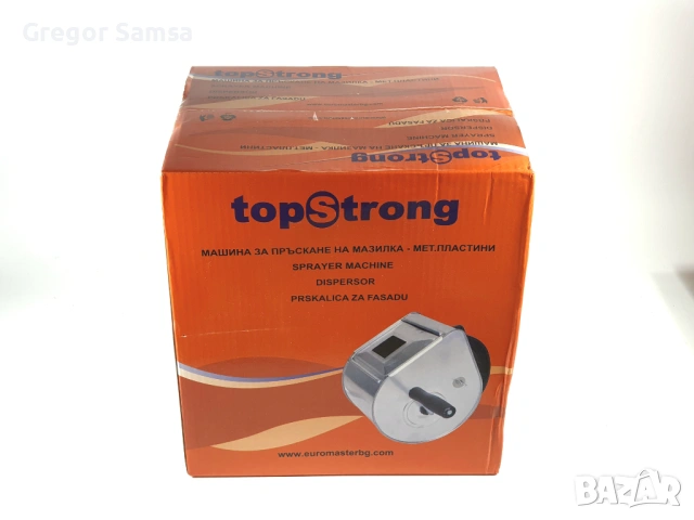 Нова Машина за Пръскана Мазилка Topstrong Пръскане Пръскалка Метална 