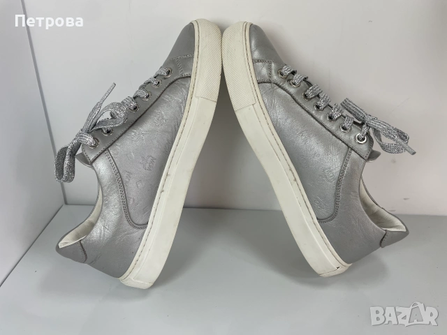 MCM Сиви кожени маратонки 37 Оригинал, снимка 7 - Маратонки - 55223528