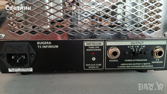 Bugera T5 Infinium, лампов усилвател за китара 5 вата, снимка 7 - Китари - 55479578