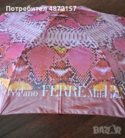 чадър FERRE Фере Milano, сгъваем, дамски мъжки оригинал, внос от Италия
