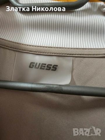 Мъжки суичър бежов GUESS, снимка 2 - Спортни дрехи, екипи - 54664655