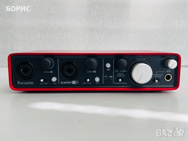 Focusrite Scarlett 2i4 (1st Gen) USB Audio Interface, снимка 2 - Други - 55044228