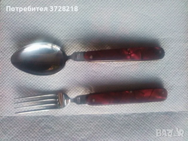 Згаваема виличка и лъжичка Петко Денев Габрово , снимка 2 - Антикварни и старинни предмети - 55417586