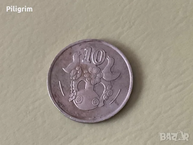Кипър 10 цента 1988 г.