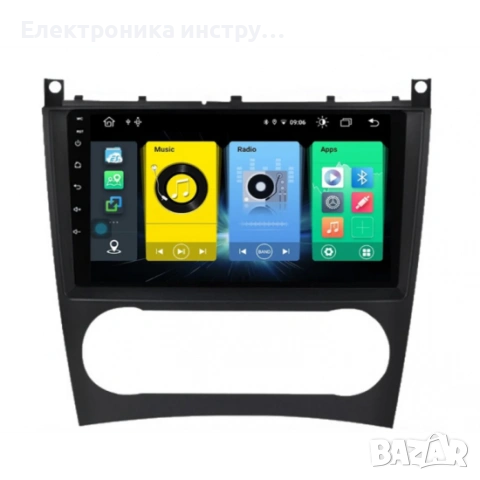 Android мултимедия GPS навигация CarPlay Android Auto + Камера – за Mercedes CLC W203 W209 W463 (200, снимка 2 - Аксесоари и консумативи - 53993028