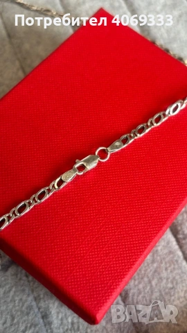 Сребърен синджир 925 54см , снимка 7 - Колиета, медальони, синджири - 54366772