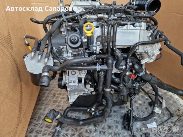 DFH 2.0tdi двигател блок глава валове гол мотор Vag Vw Audi