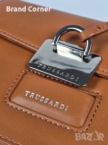 Нова дамска чанта Trussardi - кафява, снимка 4 - Чанти - 54410725