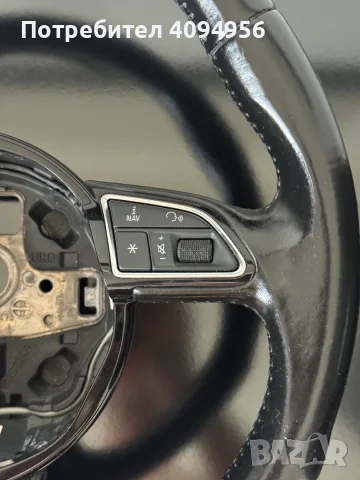 Трилъчев кожен мулти волан за Audi S Line, снимка 5 - Части - 55335009