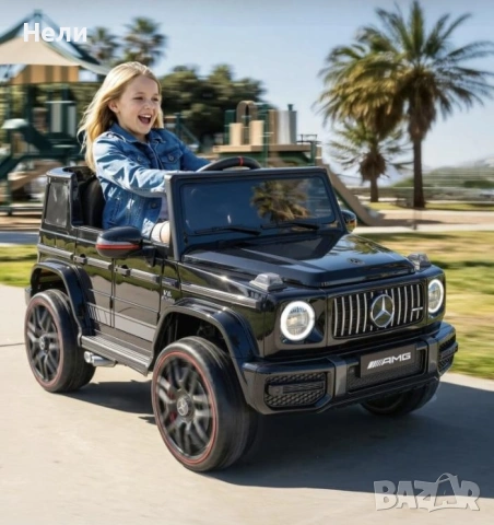 Акумулаторен джип Mercedes G 63 AMG 4X4 Premium 12V/9Ah,120W, снимка 9 - Детски велосипеди, триколки и коли - 54995915