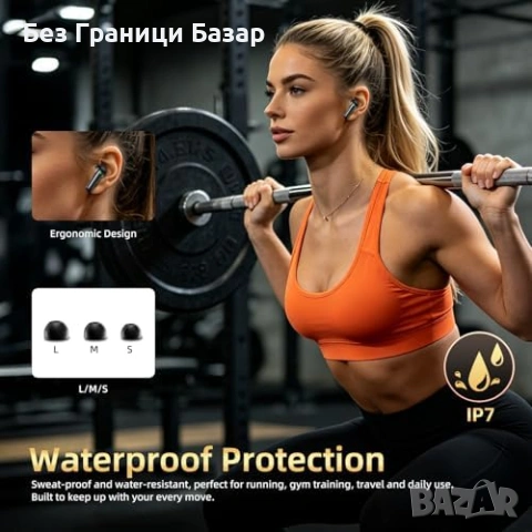 Нови Bluetooth 6.0 слушалки K9 TWS, 100ч батерия, ENC микрофон, спорт, снимка 9 - Слушалки, hands-free - 55071688