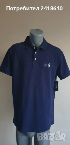 POLO Ralph Lauren Pique Cotton Custom Slim Fit Mens Size L НОВО! ОРИГИНАЛ! Мъжка Тениска!, снимка 7 - Тениски - 54873823