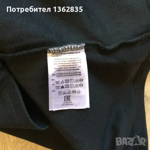 НОВА 100 % оригинална мъжка памучна черна тениска STONE ISLAND размер L от Италия, снимка 7 - Тениски - 55559883