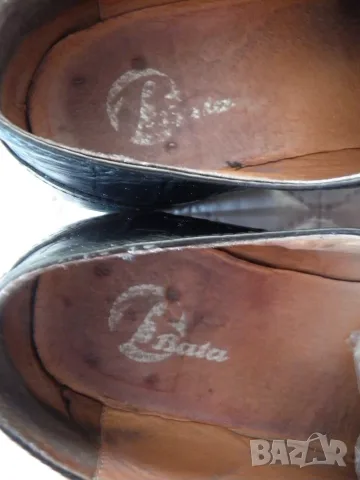 Bata оригинални мъжки черни обувки от естествена кожа, снимка 8 - Официални обувки - 55697983
